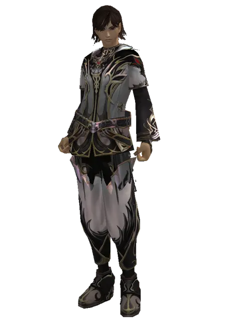 Apella Set - Robe on a male Human mystic, front view