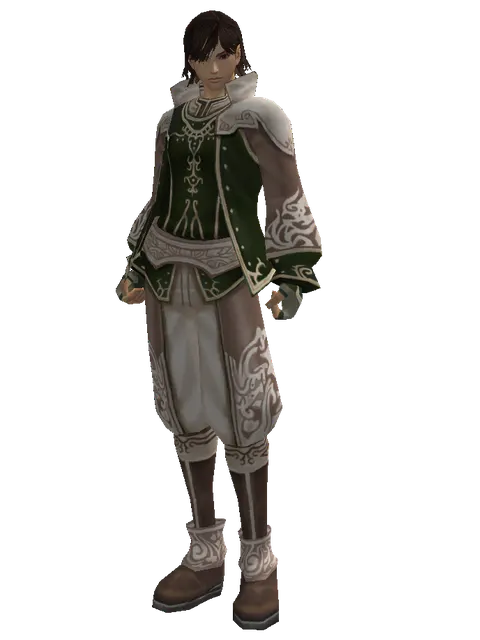 Divine Set on a male Human mystic, front view