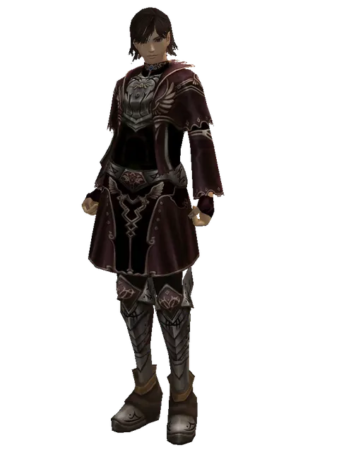 Set of Doom on a male Human mystic, front view