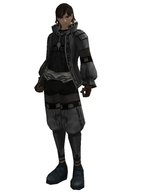 Elven Mithril (robe) on a male Human mystic, front view