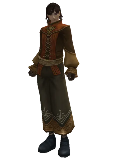Magic (robe) on a male Human mystic, front view