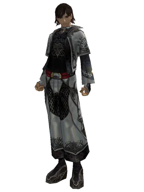 Tallum Set on a male Human mystic, front view