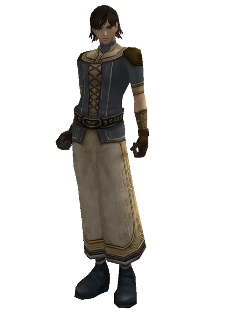 No Name (robe) on a male Human mystic, front view