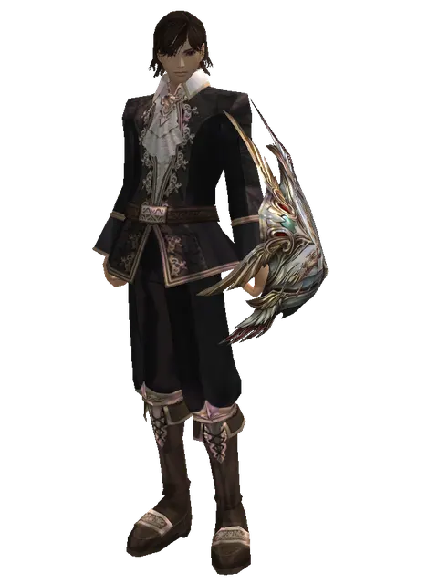 Dynasty Shield en Humano místico (hombre), vista frontal