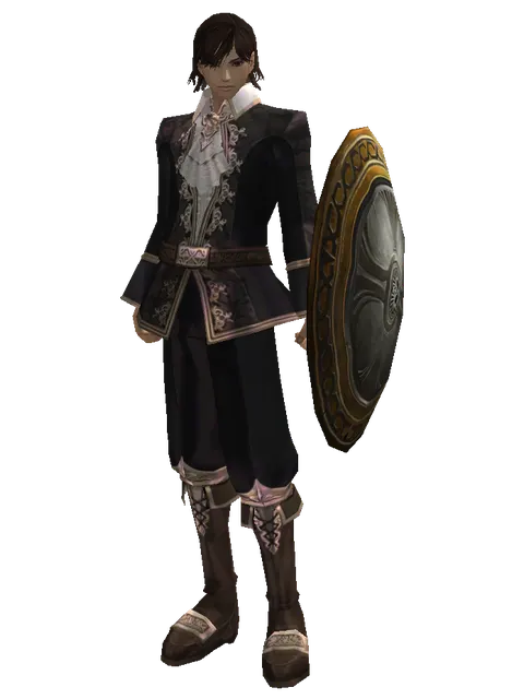 Mia Shield on a male Human mystic, front view
