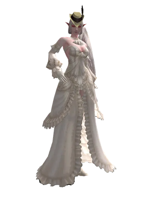 Dandy Cap (?) on a female Kamael, front view
