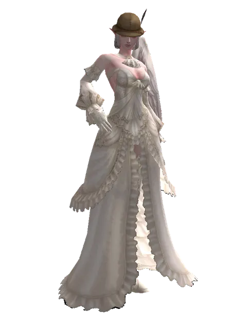 Explorer Hat on a female Kamael, front view