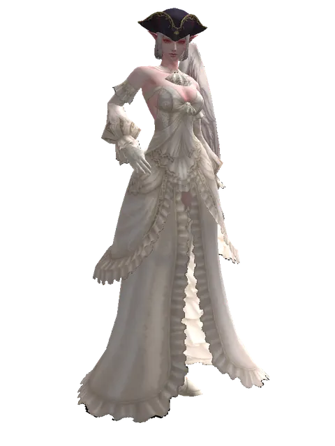 First Mate's Hat on a female Kamael, front view