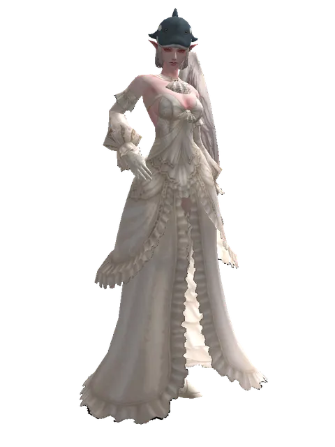 Fish Hat on a female Kamael, front view