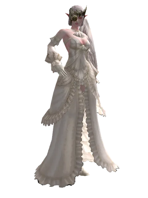 Improved Navigation Cap (?) on a female Kamael, front view