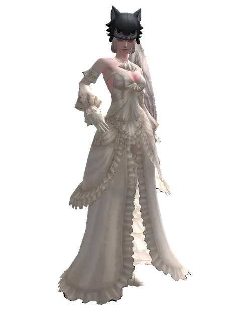 Kai the Cat Hat on a female Kamael, front view