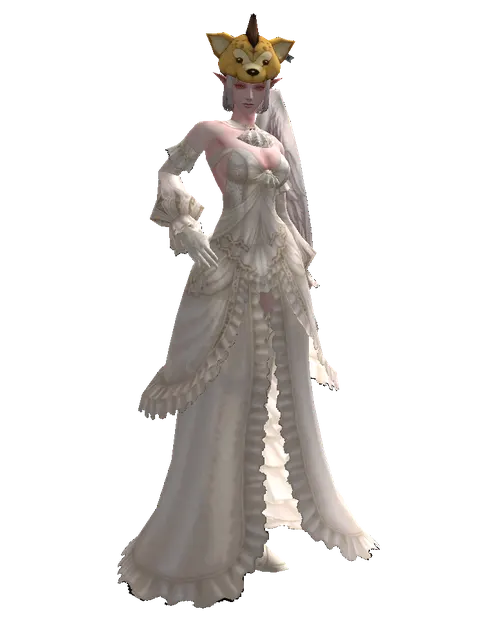 Ol Mahum Hat on a female Kamael, front view