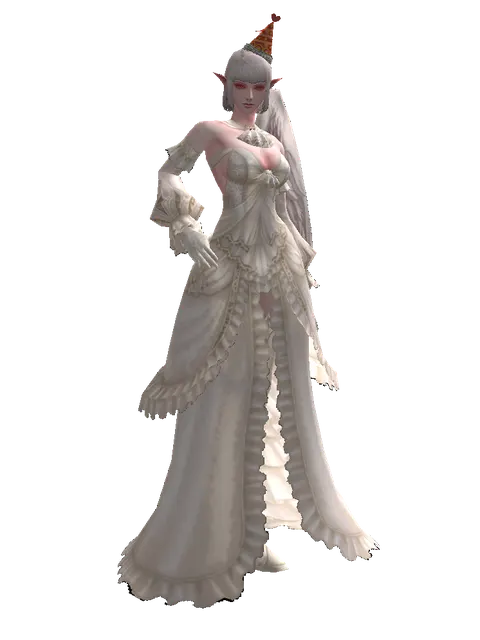 Party Hat on a female Kamael, front view
