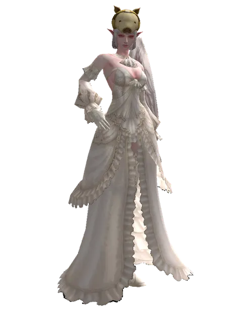 Piggy Hat on a female Kamael, front view