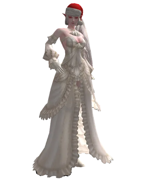 Santa's Hat on a female Kamael, front view