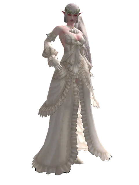 Silver Circlet of Salvation on a female Kamael, front view
