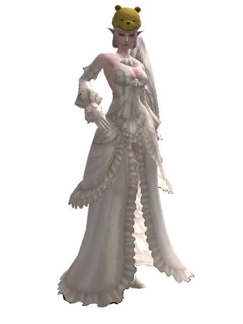 Teddy Bear Hat on a female Kamael, front view