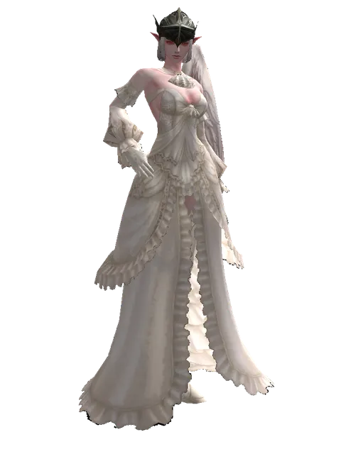 Weapon Master Circlet on a female Kamael, front view