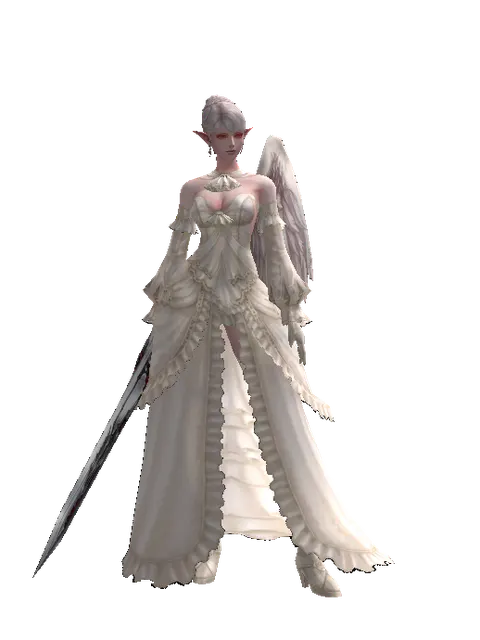 Divine Pain on a female Kamael, front view