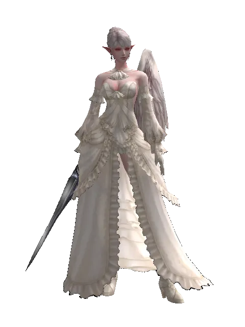 Schlager on a female Kamael, front view