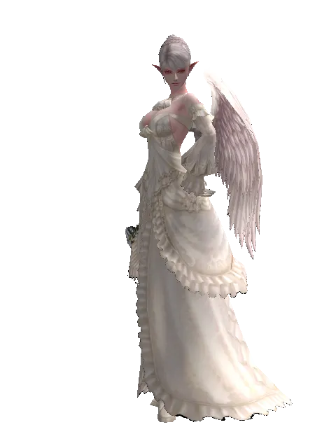 Dynasty Crossbow on a female Kamael, front view