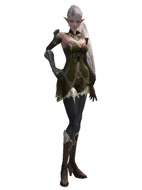 Bone (light armor) on a female Kamael, front view
