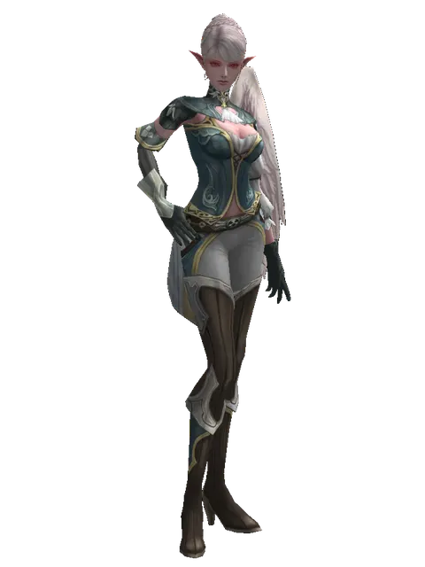Clan Oath Set - Light on a female Kamael, front view