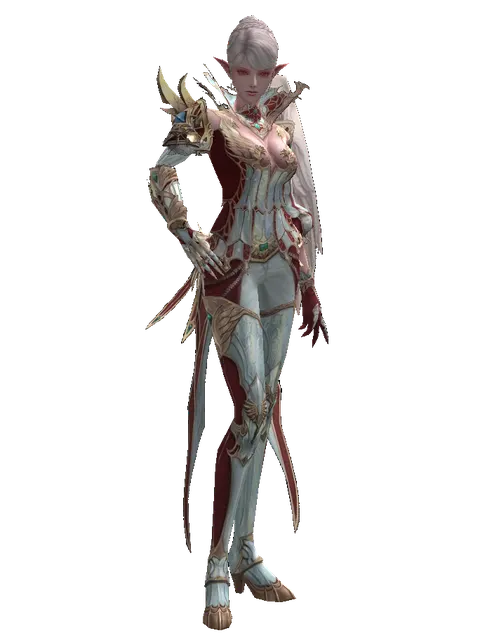 Dynasty Jeweled [Force Master] (light armor) on a female Kamael, front view