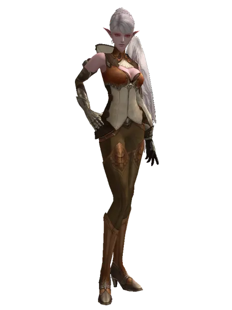 Manticore Skin Set on a female Kamael, front view