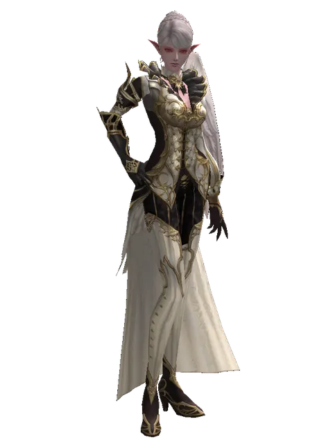 Leather Set of Nightmare on a female Kamael, front view
