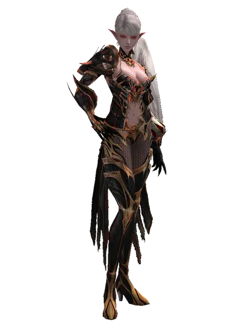 Vesper (light armor) on a female Kamael, front view