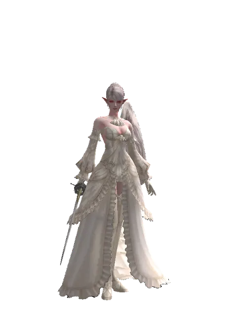 Blinzlasher on a female Kamael, front view