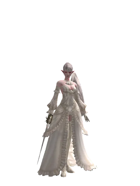Infinity Rapier on a female Kamael, front view