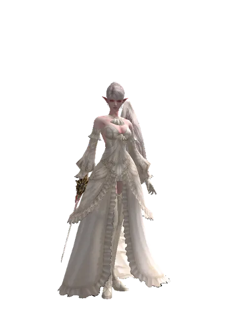 Vesper Rapier on a female Kamael, front view