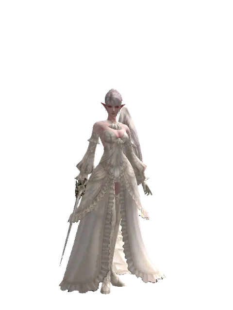 White Lightning on a female Kamael, front view