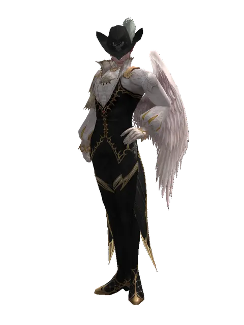 Archer Hat (?) on a male Kamael, front view