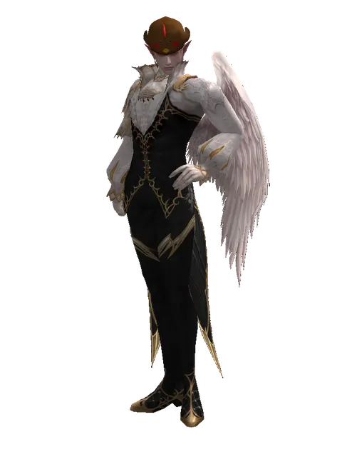 Chicken Hat (?) on a male Kamael, front view