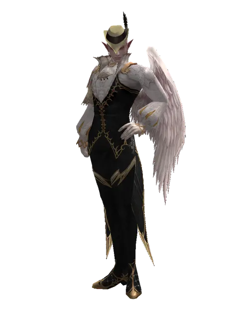 Dandy Cap (?) on a male Kamael, front view