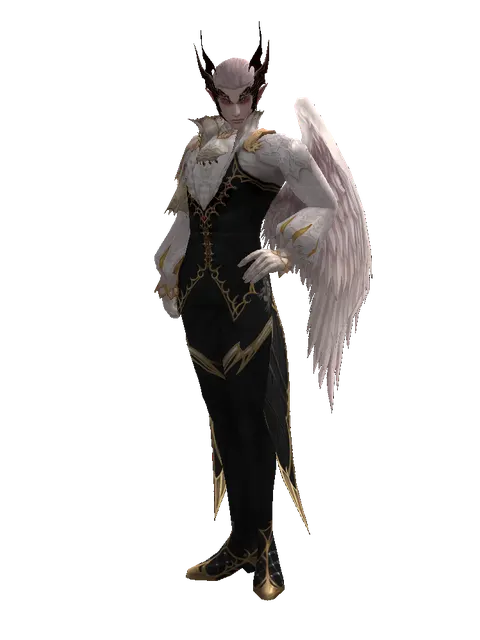 Demon Circlet on a male Kamael, front view