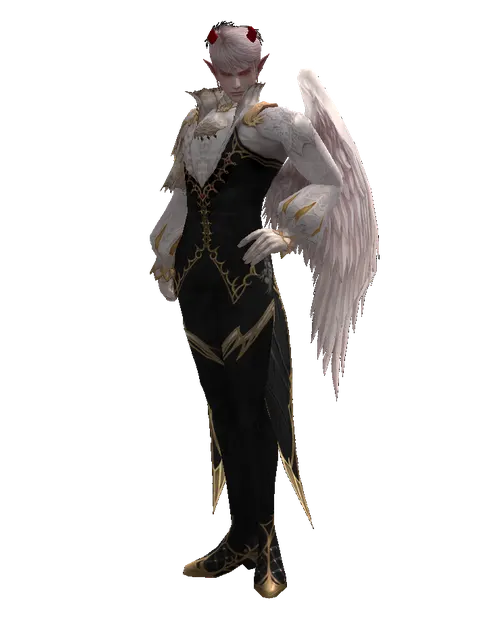 Demon Horns on a male Kamael, front view