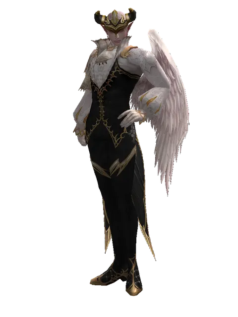 Golden Viking Circlet on a male Kamael, front view