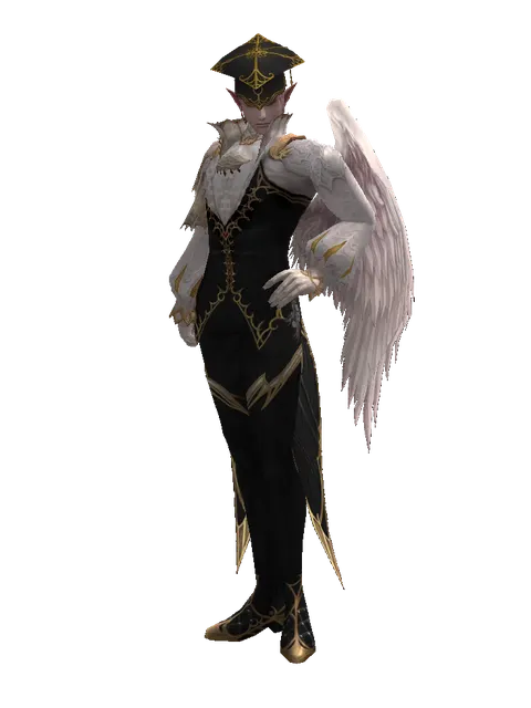 Graduation Hat on a male Kamael, front view