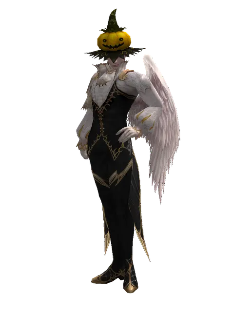 Halloween Hat on a male Kamael, front view