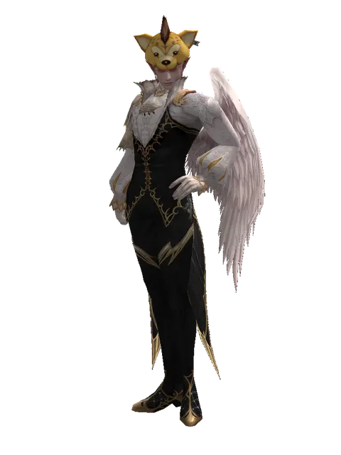 Ol Mahum Hat on a male Kamael, front view
