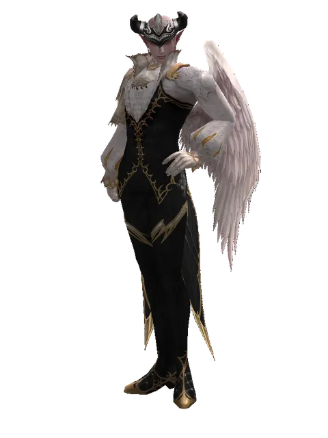 Purple Viking Circlet on a male Kamael, front view