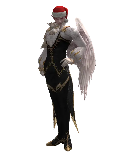 Santa's Hat on a male Kamael, front view