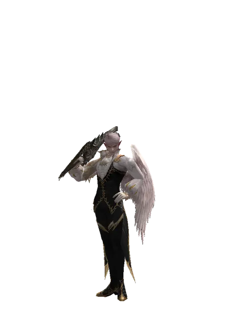 Infinity Sword on a male Kamael, front view