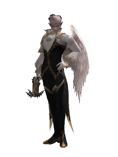 Screaming Vengeance on a male Kamael, front view