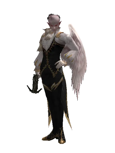 Tathlum on a male Kamael, front view