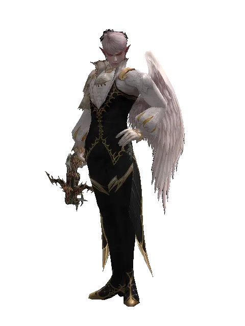 Vesper Crossbow on a male Kamael, front view